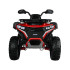 bērnu akumulatora kvadracikls 4x4 pa0328 sarkans