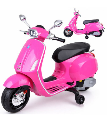 Elektriskais bērnu skūteris VESPA ar akumulatoru un melodijām PA0344