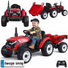 akumulatora traktors ar piekabi un paceļamo kravas kasti pa0347