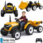 akumulatora traktors ar piekabi un kustīgu izgāzēju pa0347