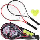 tenisa rakešu komplekts 2 raketes 3 bumbiņas un pārvalks sp0820