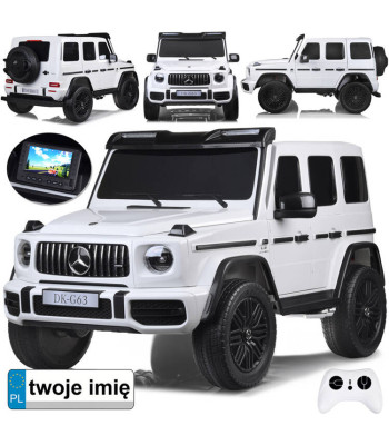 Bērnu elektromobilis 4x4 ar skārienpaneli, radio un vietu diviem – Mercedes G klases 63 AMG PA0309