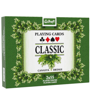 Trefl klasiskā spēļu kāršu kava Classic 2 x 55 KS0166