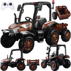 liels bērnu traktors ar piekabi 4x4 un pulti pa0266