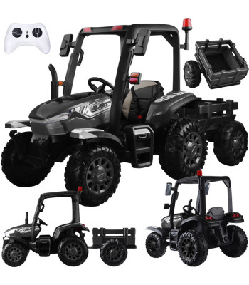 Liels traktors ar piekabi 4x4, gaismām un tālvadības pulti PA0266