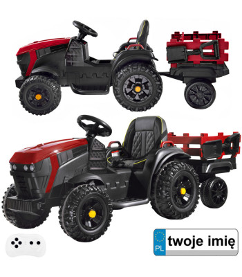 Akumulatora traktors bērniem ar piekabi PA0240