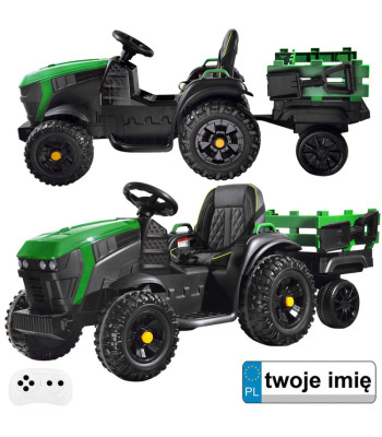 Akumulatora traktors bērniem ar piekabi PA0240