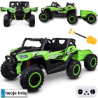 divvietīgs akumulatora bagijs bērniem 4x4 ar piekabi buggy pa0342