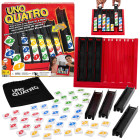 Mattel UNO Quatro – stratēģiska ģimenes spēle ar krāsainām plāksnītēm GR0914