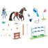Playmobil Horses of Waterfall Zoe un zirgs Blaze ar šķēršļiem, 67 detaļas, ZA6713