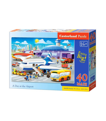 Puzle A Day at the Airport, 40 maxi gabali, B-040223