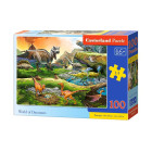 100 elementu puzle „Dinozauru pasaule“ Castorland B-111084