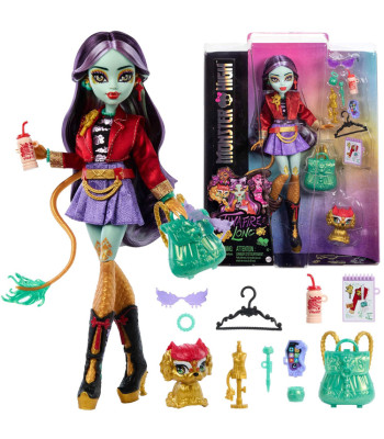 Mattel Monster High Jinafire Long lelle ar mājdzīvnieciņa Cloudy figūriņu ZA6707
