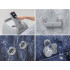 Pārnēsājama hidromasāžas vanna Bestway Lay-Z-Spa San Francisco Smart HydroJet Pro™ 7 ar Wi-Fi lietotni un LED apgaismojumu 5–7 personām, 230 x 230 x 71 cm, 6001Q
