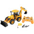 Liels JCB ar tālvadību vadāms traktors–buldozers–ekskavators 1:20 RC0578