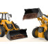 Liels JCB ar tālvadību vadāms traktors–buldozers–ekskavators 1:20 RC0578