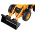 Liels JCB ar tālvadību vadāms traktors–buldozers–ekskavators 1:20 RC0578