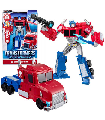 Hasbro Transformers EarthSpark Deluxe Class Optimus Prime figūra 2 vienā, robots un kravas auto ZA6727