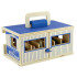Koka staļļa komplekts ar 6 zirgu figūrām Breyer Horses Stablemates Farms, ZA6720, mērogs 1:32