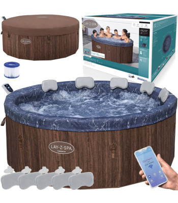Bestway Lay-Z-Spa hidromasāžas spa baseins ar WiFi lietotni Toronto SLIM 6001W 5-7os 190cm