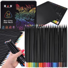 Krāsainie zīmuļi Black Edition ar metāla futrāli AP0124, 24 krāsas, 3,3 mm
