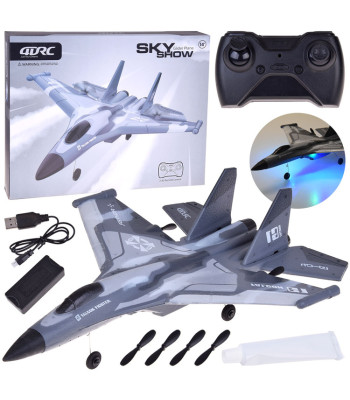 Sky Show viegla saliekama putuplasta lidmašīna ar LED apgaismojumu un USB piedziņu RC0721