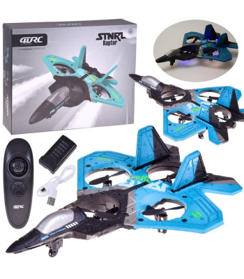 Tālvadības drons iznīcinātājs Raptor ar apgaismojumu, kvadrokopters RC0726 NI