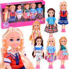 Mini lelles leļļu mājai, 6 leļļu komplekts, mazās princeses ZA6176 14 cm