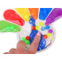 Sensorā fidget rotaļlieta – spiežama ķepa ar krāsainām bumbiņām, ZA6552, 22 x 17 x 1 cm