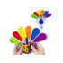 Sensorā fidget rotaļlieta – spiežama ķepa ar krāsainām bumbiņām, ZA6552, 22 x 17 x 1 cm