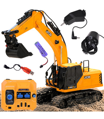 Tālvadības ekskavators ar JCB licenci un 3 maināmiem darba instrumentiem RC0790