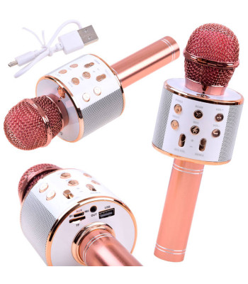 Bezvadu karaoke mikrofons ar Bluetooth skaļruni un balss modulāciju IN0136