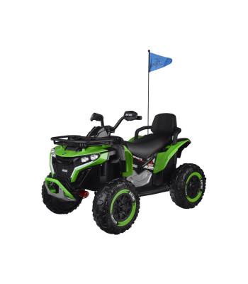 Akumulatora kvadracikls bērniem, zaļš, 4x4 PA0328