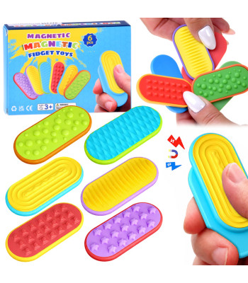 Magnētiskas sensorās antistresa rotaļlietas Fidget Toys, 6 gab. ZA6422