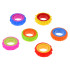 Rotējošie sensorie fidget gredzeni, antistresa rotaļlieta, 6 gab., ZA6619