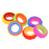 Rotējošie sensorie fidget gredzeni, antistresa rotaļlieta, 6 gab., ZA6619