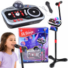DJ mikserkonsole bērniem ar mikrofonu, disko gaismas bumbu, karaoke un Bluetooth IN0196