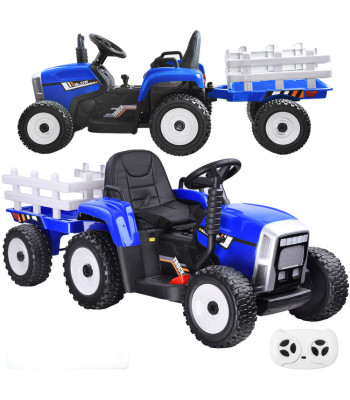 Traktors ar piekabi uz akumulatora un tālvadības pulti PA0242