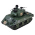 Tālvadības tanks ar šaušanas, dūmu un skaņas efektiem, rotējošu tornīti Sherman M4A3 RC0769 36 cm