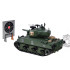 Tālvadības tanks ar šaušanas, dūmu un skaņas efektiem, rotējošu tornīti Sherman M4A3 RC0769 36 cm