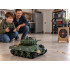 Tālvadības tanks ar šaušanas, dūmu un skaņas efektiem, rotējošu tornīti Sherman M4A3 RC0769 36 cm