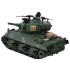 Tālvadības tanks ar šaušanas, dūmu un skaņas efektiem, rotējošu tornīti Sherman M4A3 RC0769 36 cm