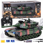 Tālvadības RC tanks Abrams M1A1 ar dūmiem, skaņu un gaismām, 45 cm, RC0770