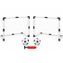 Futbola vārti bērniem, komplekts ar 2 vārtiem, 2 bumbām un pumpiņu SP0886 95x70cm