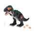 Liels interaktīvs dinozauru robots T-rex ar skaņas, gaismas un tvaika efektiem, dēj olas ZA5716