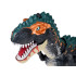 Liels interaktīvs dinozauru robots T-rex ar skaņas, gaismas un tvaika efektiem, dēj olas ZA5716
