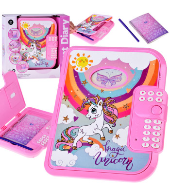 Interaktīva kodēta slepenā dienasgrāmata 2w1 Magic Unicorn ZA5769