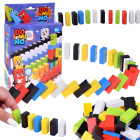 Krāsains domino bērniem, 100 elementi, izglītojoša rotaļa ZA6290