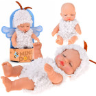 Mini lelle mazulis aitiņas tērpā ar kustīgām rokām, kājām un grozāmu galvu, 11 cm, ZA6454
