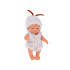 Mini lelle mazulis aitiņas tērpā ar kustīgām rokām, kājām un grozāmu galvu, 11 cm, ZA6454